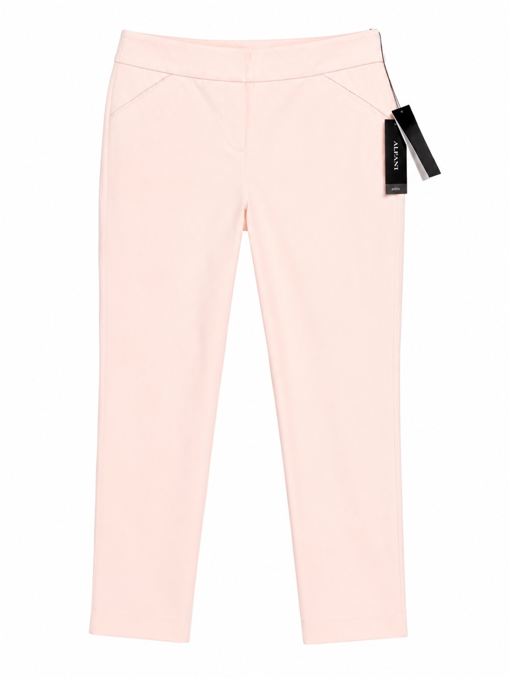 Alfani Cream Pull-On‎ Ponte Cropped Pants